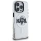 4. Karl Lagerfeld IML Karl Sketch Logo MagSafe Hülle für iPhone 16 Pro Max – Transparent