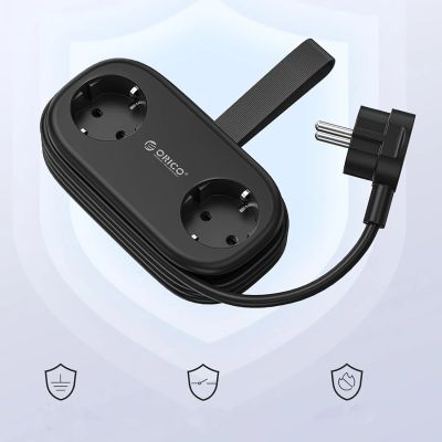 5. Orico APP 15,5W 5-in-1 Steckdosenleiste (2x AC + 2x USB-A + 1x USB-C) – Schwarz