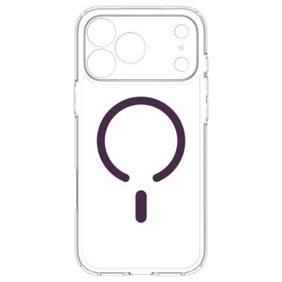 5. Spigen Ultra Hybrid Mag MagSafe Hülle für iPhone 18 Pro / 17 Pro – transparent-burgunderrot