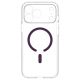 5. Spigen Ultra Hybrid Mag MagSafe Hülle für iPhone 18 Pro / 17 Pro – transparent-burgunderrot