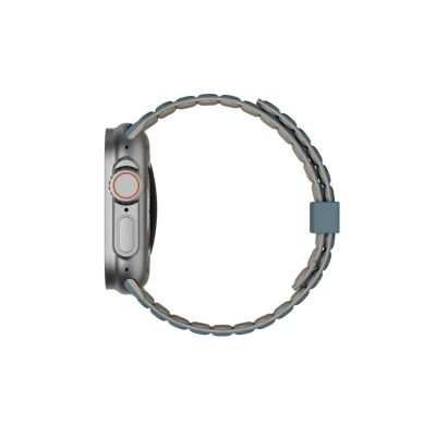 6. UAG Pathfinder - Silikon-Doppelseiten-Magnetarmband für Apple Watch Serie: 1-3, 42 mm / Serie 4-6 & SE 1-2, 44 mm / Serie 7-9, 45 mm / Serie 10, 46 mm / Ultra 1-2, 49 mm (Düne / Wolkenblau)