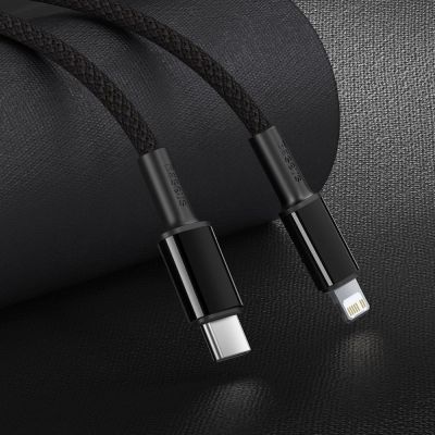 10. Baseus CATLGD-01 Lightning – USB-C PD-Kabel 20 W 480 Mbit/s 1 m – Schwarz