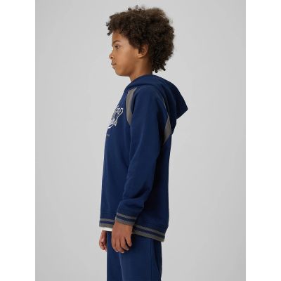 4. Jungen Loose-Fit-Sweatshirt mit Kapuze 4F 4FJRAW26TSWSM3193-31S