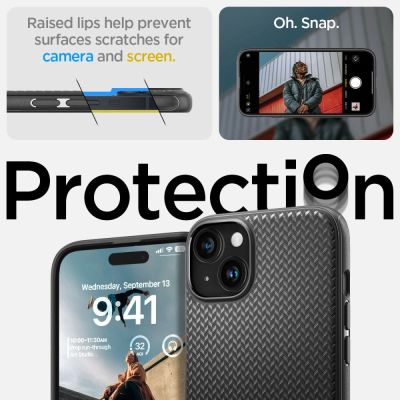 10. Spigen Mag Armor MagSafe-Hülle für iPhone 15 – Mattschwarz