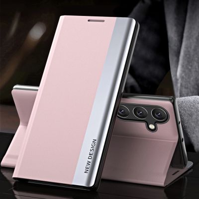 2. Sleep Case Pro Hülle für Samsung Galaxy S25+ mit Klappe und Ständer – Pink