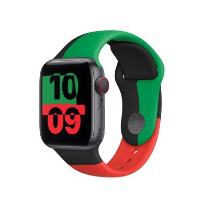 2. Apple Sportarmband Schwarz Unity, für 40 mm M/L Uhren
