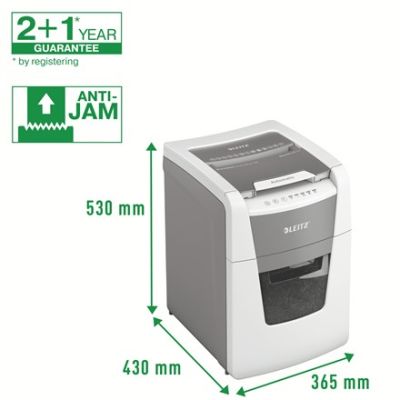 11. Leitz IQ AutoFeed 100 Aktenvernichter, P4, 100 Blatt, 34 l Behälter