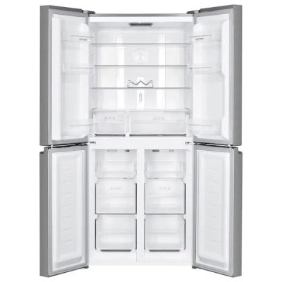 2. Kühlschrank mit Gefrierfach unten, mehreren Türen, NoFrost-Funktion, MPM-434-SBF-08, weißes Glas