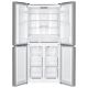2. Kühlschrank mit Gefrierfach unten, mehreren Türen, NoFrost-Funktion, MPM-434-SBF-08, weißes Glas