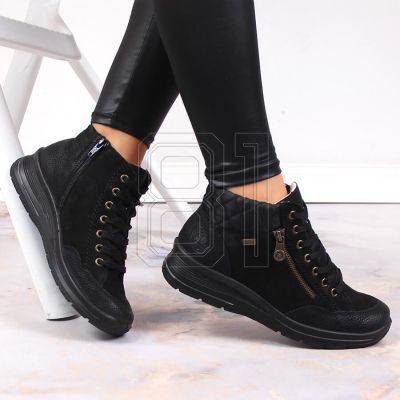 9. Rieker W RKR567 Wasserdichte, isolierte Lederstiefeletten