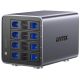 Unitek RAID-Gehäuse für SATA 2,5"/3,5"-Festplatten, 8 Modi, 80 TB, USB-C
