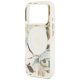 6. Guess IML Glitter Flowers Triangle MagSafe Hülle für iPhone 18 Pro Max / 17 Pro Max – weiß