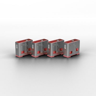 2. Lindy 40450 Port Blocker Port Blocker + USB Typ-A Dongle Pink Acrylonitril Butadien Styrol (ABS) 5 Stück.