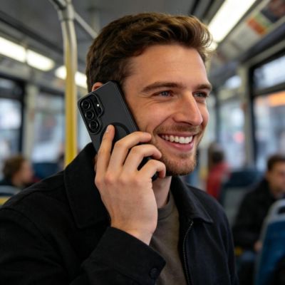 5. Tech-Protect MagSlim MagSafe Hülle für Samsung Galaxy S26 Ultra – Mattschwarz
