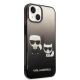 4. Karl Lagerfeld KLHCP14STGKCK iPhone 14 6,1" Hardcase schwarz / schwarz Gradient Ikonik Karl & Choupette