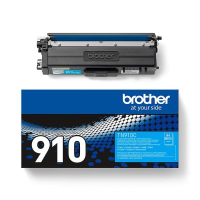 4. Brother TN-910C Tonerkartusche, 1 Stück, Original Cyan