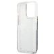 7. Guess GUHCP13LLFLSB iPhone 13 Pro / 13 6.1" blau/blaue Hardcase Flower Liquid Glitter