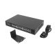 9. LANBERG RSFE-24P-2C-250 Switch, 24x 100MB PoE+/2x Combo Rack, 19" Gigabit Ethernet, 250W