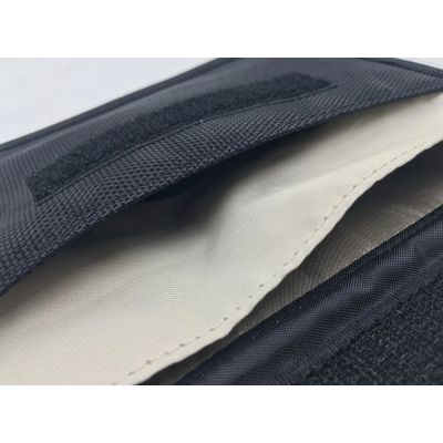6. Anti-Diebstahl-Etui für Autoschlüssel, Telefon, Radio, Faraday-Box, Faraday-Käfig, 20 cm x 11 cm, schwarz