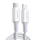 2. Ugreen US171 Lightning – USB-C PD-Kabel 20 W 3 A 480 Mbit/s 1,5 m – Weiß