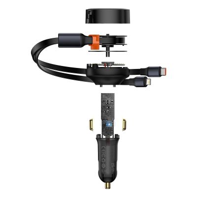 8. Baseus Enjoyment 2in1 Autoladegerät 30W schwarz (CGTX000001)