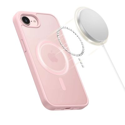 4. Tech-Protect BasicMag MagSafe Hülle für iPhone 16e / 17e – Mattrosa