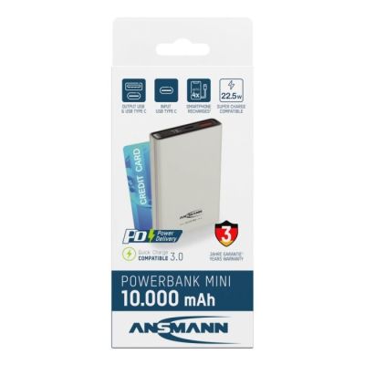 11. Ansmann 1700-0156 Lithium-Ionen-Powerbank (Li-Ion) 10000 mAh Weiß