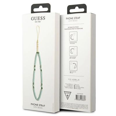 3. Guess Anhänger GUSTPEARP Phone Strap blau/blau Heishi Beads
