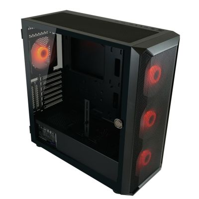 6. LC-Power Gaming 804B – Midi-Tower – PC-Gehäuse – ATX – Micro-ATX – Mini-ITX – Metall – Kunststoff – Gehärtetes Glas – 16 cm