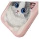 4. Nimmy Big Eyed Pet 2.0 Katzenhülle für iPhone 16 Pro, Rosa