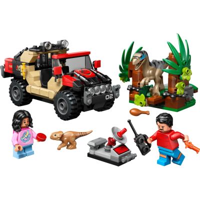 3. LEGO Jurassic World 76972 Raptor-Flucht Offroad