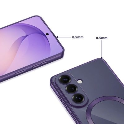 4. Tech-Protect MagFlex MagSafe Hülle für Samsung Galaxy S26 – Transparentes Lila