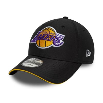 New Era 9FORTY NBA LA Los Angeles Lakers Mikrofaser-Kappe, schwarz - 60771855