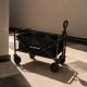 10. Wozinsky WZP-80 Strand-, Touristen- und Gartenwagen, robust, breite Räder, bis 80 kg - schwarz