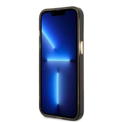 5. Guess Gold Outline Translucent MagSafe Hülle für iPhone 13 – Schwarz