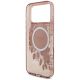 7. Guess IML Flowers Pearl Strap MagSafe Hülle für iPhone 18 Pro Max / 17 Pro Max – rosa