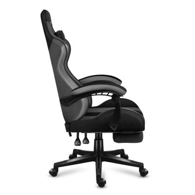 19. Huzaro Force 4.7 Gaming-Stuhl aus grauem Netzgewebe
