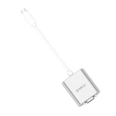 3. Orico PTAV USB-C-auf-VGA-Adapter und 3,5-mm-Miniklinkenstecker (Full HD, 0,15 m) – Silber