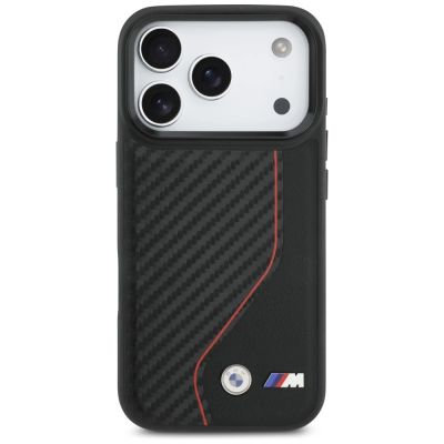 3. BMW M Carbon Line & Logo MagSafe Case für iPhone 17 Pro – Rot