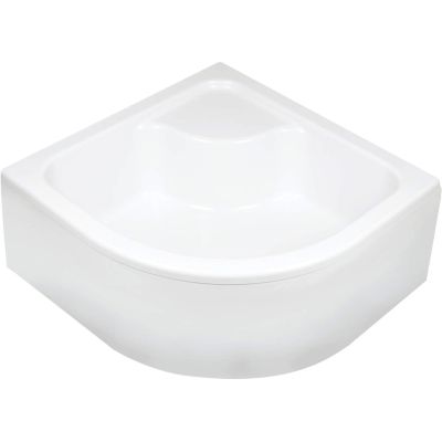 Halbrunde Acryl-Duschwanne 80x80 cm - tief