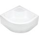 Halbrunde Acryl-Duschwanne 80x80 cm - tief