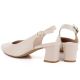 4. Beige Sergio Leone SK463 Damenpumps mit Riemen