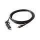 3. Equip 128437 3m USB Typ-C HDMI + USB Typ-C Kabeladapter Schwarz