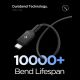 5. Spigen Essential EB24012CC USB-C / USB-C 240W 120cm Kabel - Schwarz