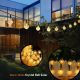 20. Solar-Gartenlampen-Girlande, Solarkette, 4,9 m, 40 LEDs, warmweiß