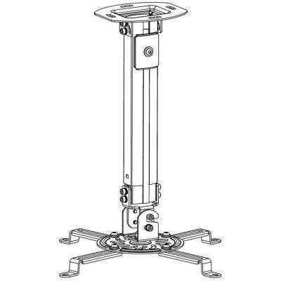 4. TECHLY Projektor-Deckenhalterung 54-90 cm 13,5K