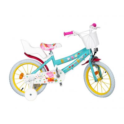 Toimsa-Kinderfahrrad 16" Peppa Pig grün