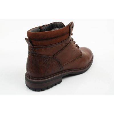 8. Wrangler Herrenschuhe George Stiefeletten, braune Stiefeletten mit Reißverschluss