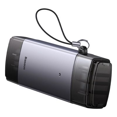 4. Baseus Lite Series USB-A/USB-C 3.0 SD/TF Kartenleser - Grau