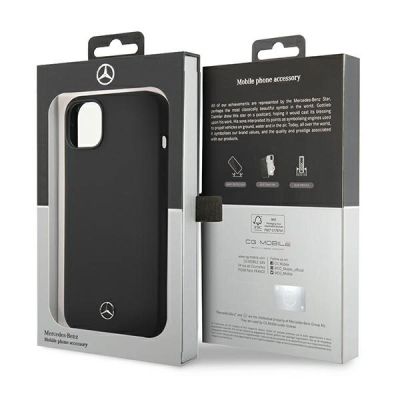 4. Mercedes Silicone Line MagSafe Hülle für iPhone 14 Plus - Schwarz